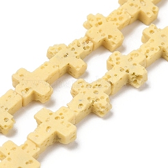 Синтетические бусины из лавы&nbsp;G-B087-01A