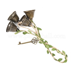 2 шт. подвесной колокольчик из сплава и железа в тибетском стиле HJEW-JM04428