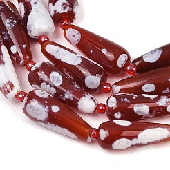 Природные пожары треск агат бисер нитей&nbsp;G-K393-F01-8x20