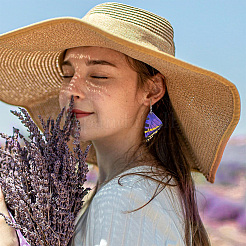 Набор для изготовления сережек в виде крыльев бабочки своими руками&nbsp;DIY-TA0006-45