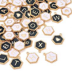 52шт 2 цвета сплава эмалевые подвески ENAM-TA0002-97B