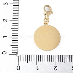 Плоский круглый предмет из нержавеющей стали 304 с подвеской в виде звезды STAS-S165-18G