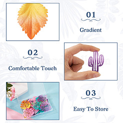 24 шт. 12 стильные подвески с градиентной окраской распылением IFIN-TA0001-50