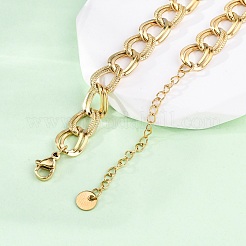 Ожерелья из витой цепи из нержавеющей стали 304 NJEW-R026-31G