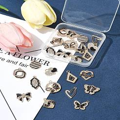 24шт 12 стиля подвески из сплава с эмалью&nbsp;ALRI-FS0001-04