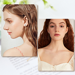 9 пара 3-х стилевых латунных сережек-гвоздиков KK-DC0001-38