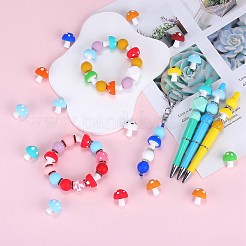 20шт 10 цвета грибные силиконовые фокусные бусины JX900A