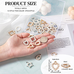 48 шт. 12 стильных акриловых подвески с УФ-покрытием OACR-KS0001-01