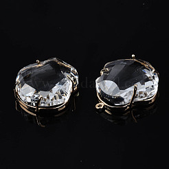 Прозрачные стеклянные подвески&nbsp;GLAA-Q088-025A