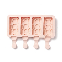 Пищевые силиконовые Молды для мороженого прямоугольной Молды «сделай сам»&nbsp;DIY-D062-08C