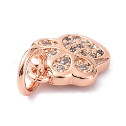 Латунные микро проложить кубического циркония подвески&nbsp;X-ZIRC-C022-22RG