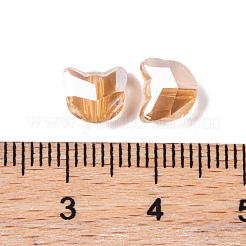 100 шт. Гальванические стеклянные бусины&nbsp;EGLA-P060-01A-PL01