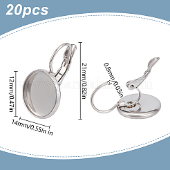 20 шт. фурнитура для сережек из нержавеющей стали 304&nbsp;STAS-LP0001-73