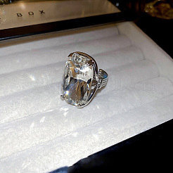 Браслет-манжета из латуни с кристаллами и стразами&nbsp;FS-WG214C1-01