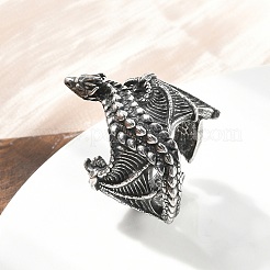 Открытые манжетные кольца из хирургической нержавеющей стали 316 RJEW-R019-01AS-01