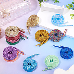 13 пара шнурков из полиэстера двух цветов&nbsp;AJEW-TA0002-48