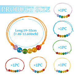 6шт. браслеты из стеклянных бусин&nbsp;BJEW-TAC0038