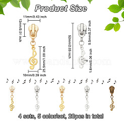 Ползунки на молнии из сплава PALLOY-PH01591-11