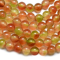 Натуральный Malaysia нефритовые бусы пряди&nbsp;G-L645-C01-6mm-25