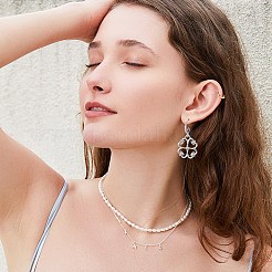 20 пара 2-х цветных латунных крючков для серег KK-BC0007-63