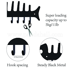 Железные настенные крючки вешалки AJEW-WH0156-010