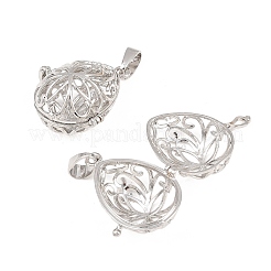 Латунные полые подвески в форме капли&nbsp;KK-L079-20-NR