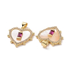 Латунные микро проложить кубического циркония подвески ZIRC-F134-22G