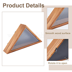Треугольные деревянные настенные складные футляры для флагов ODIS-WH0331-22
