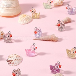 60шт 12 цвета прозрачные подвески из смолы RESI-SZ0003-37