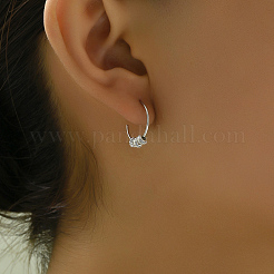 Классические винтажные латунные серьги-кольца рондель DY8835