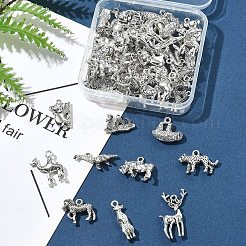 50 шт. подвески в виде животных из сплава в тибетском стиле&nbsp;FIND-FS0004-34