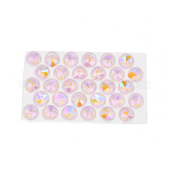 Остроконечные гальванические подвески из граненого стекла EGLA-N006-046