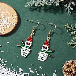 2 пара сережек-подвесок из круглого бисера Toho EJEW-MZ00566