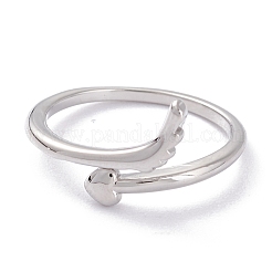 Латунь манжеты кольца RJEW-P020-03P