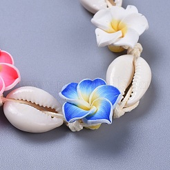 Регулируемые плетеные браслеты из бусин BJEW-JB04274