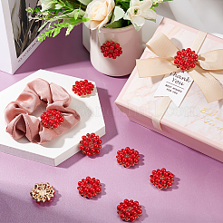 Кабошоны из сплава со стразами ALRI-GA0001-08B