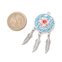 4 шт. подвески из 4-х цветных стеклянных бусин ручной работы&nbsp;PALLOY-MZ00766