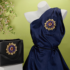 2 шт. кабошоны из сплава стеклянных стразов&nbsp;FIND-FG0004-83G