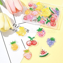 28 шт. 7 стиля прозрачных пластиковых кабошонов из ПВХ PVC-FS0001-04