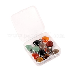 12 шт. 6 стиля подвески из натуральных драгоценных камней&nbsp;G-LS0002-10