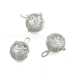 Латунные полые круглые подвески KK-M181-02P-NF