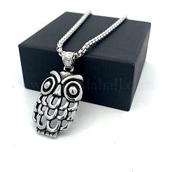 Винтажный готический кулон в виде совы&nbsp;II3155