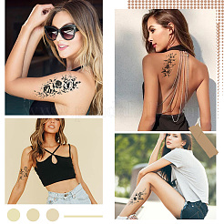 Съемные временные водонепроницаемые татуировки бумажные наклейки DIY-WH20009-93