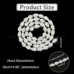 2 нить бусин из натуральных пресноводных ракушек&nbsp;SSHEL-NB0001-38