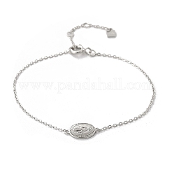 S925 браслеты из стерлингового серебра и подвески для женщин BJEW-K276-01P