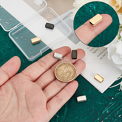 6 шт. 3-х цветные бусины из нержавеющей стали 304 STAS-UN0021-03