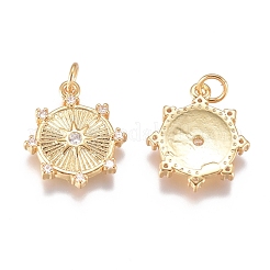 Латунные микро проложить кубического циркония подвески ZIRC-G168-50G