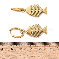 Серьги-кольца из нержавеющей стали 304&nbsp;EJEW-K268-42G