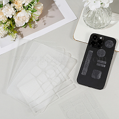 8 шт. 2 стиля резиновые противоскользящие шестиугольные наклейки на телефон для телефонов AJEW-SP0002-64A-01