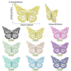 18 шт. 9-х цветные подвески для электрофореза из нержавеющей стали 430&nbsp;STAS-YW0011-16